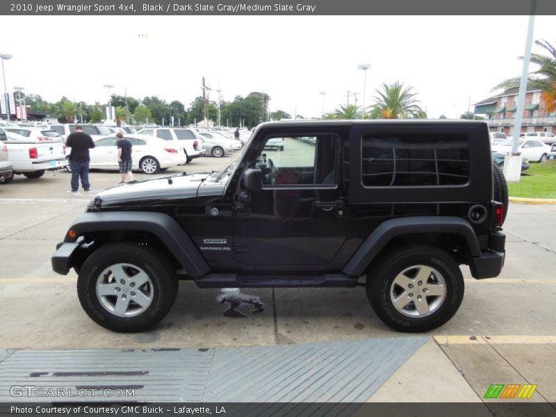 Black / Dark Slate Gray/Medium Slate Gray 2010 Jeep Wrangler Sport 4x4