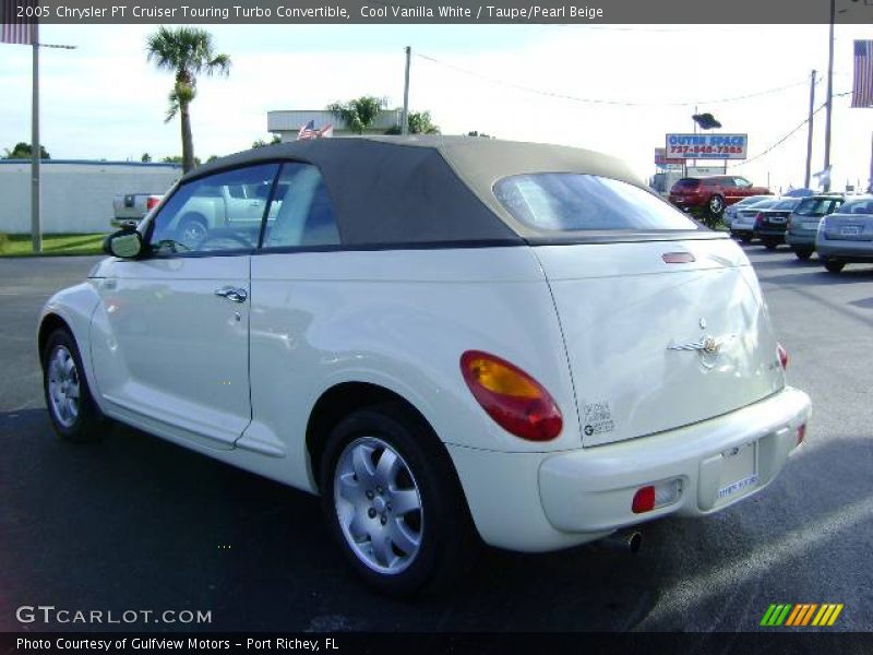 Cool Vanilla White / Taupe/Pearl Beige 2005 Chrysler PT Cruiser Touring Turbo Convertible