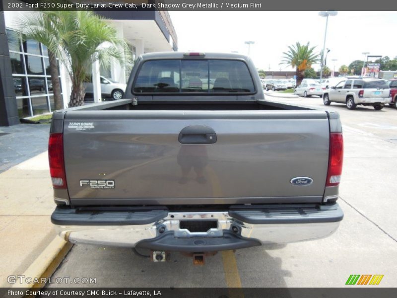Dark Shadow Grey Metallic / Medium Flint 2002 Ford F250 Super Duty Lariat Crew Cab