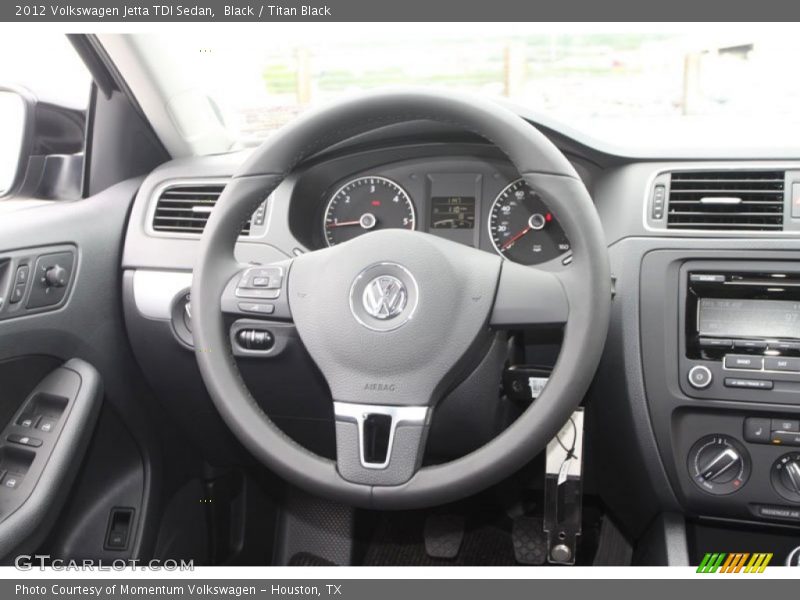 Black / Titan Black 2012 Volkswagen Jetta TDI Sedan