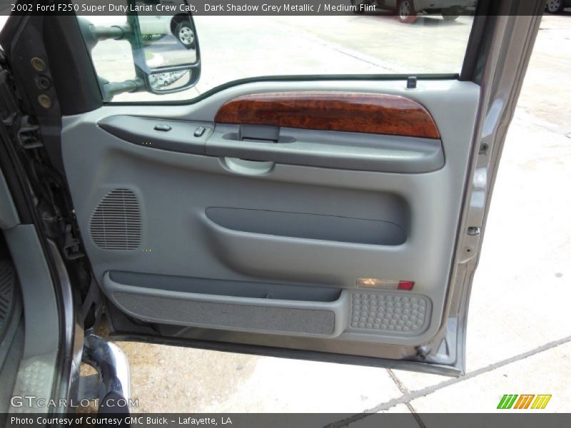 Dark Shadow Grey Metallic / Medium Flint 2002 Ford F250 Super Duty Lariat Crew Cab