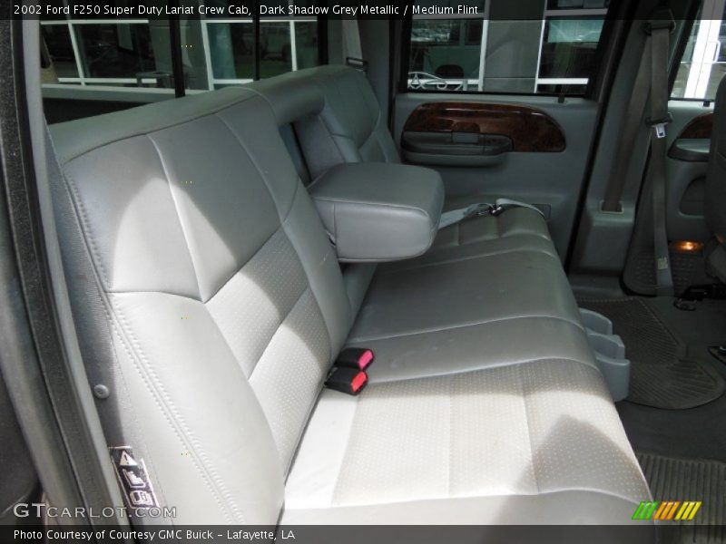 Dark Shadow Grey Metallic / Medium Flint 2002 Ford F250 Super Duty Lariat Crew Cab