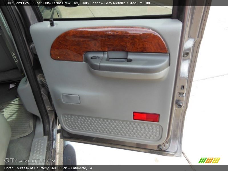 Dark Shadow Grey Metallic / Medium Flint 2002 Ford F250 Super Duty Lariat Crew Cab