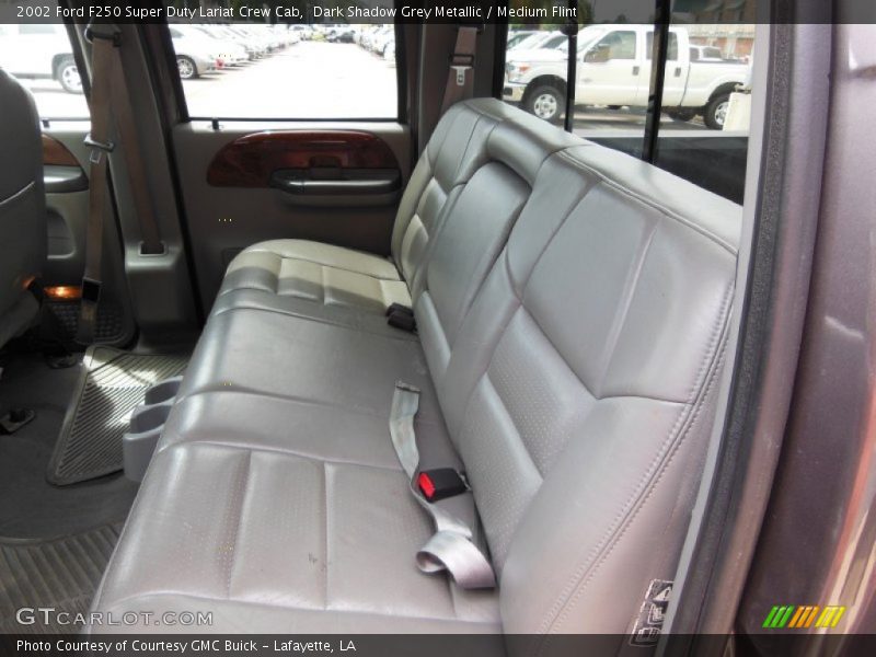 Dark Shadow Grey Metallic / Medium Flint 2002 Ford F250 Super Duty Lariat Crew Cab