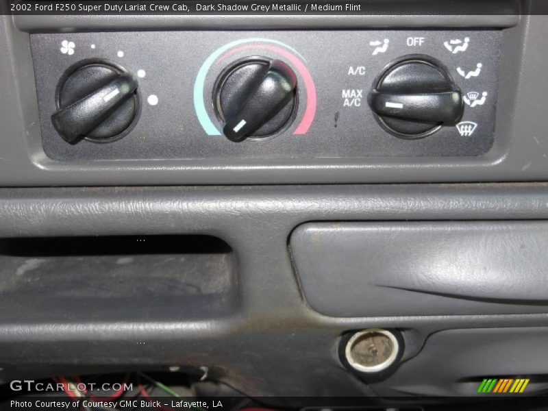Dark Shadow Grey Metallic / Medium Flint 2002 Ford F250 Super Duty Lariat Crew Cab