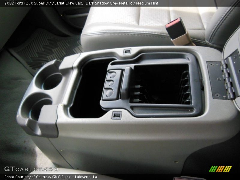 Dark Shadow Grey Metallic / Medium Flint 2002 Ford F250 Super Duty Lariat Crew Cab