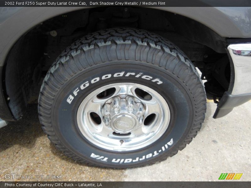 Dark Shadow Grey Metallic / Medium Flint 2002 Ford F250 Super Duty Lariat Crew Cab