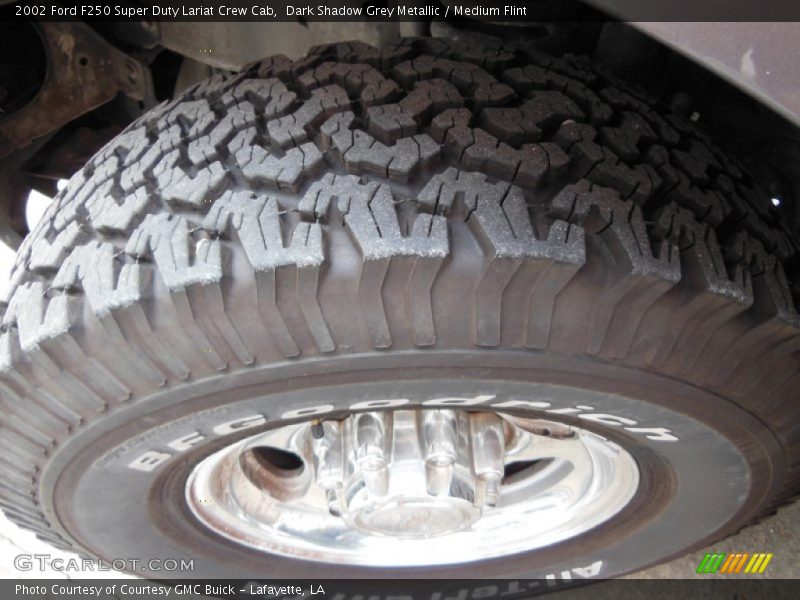 Dark Shadow Grey Metallic / Medium Flint 2002 Ford F250 Super Duty Lariat Crew Cab
