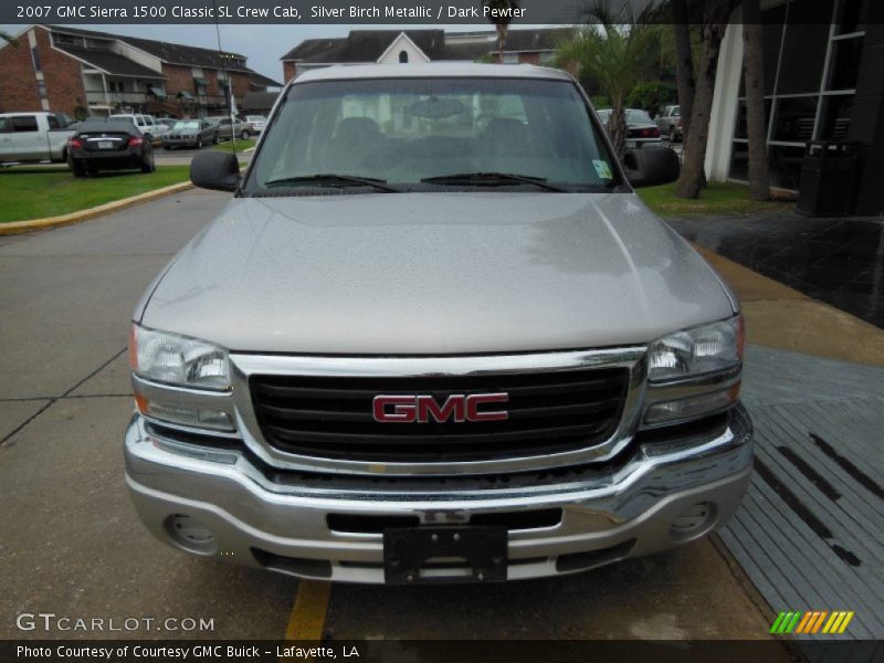 Silver Birch Metallic / Dark Pewter 2007 GMC Sierra 1500 Classic SL Crew Cab
