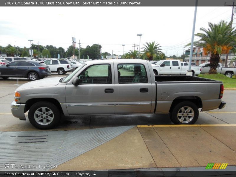 Silver Birch Metallic / Dark Pewter 2007 GMC Sierra 1500 Classic SL Crew Cab