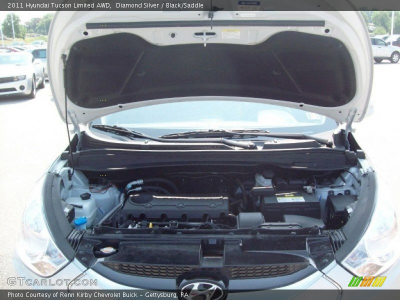 Diamond Silver / Black/Saddle 2011 Hyundai Tucson Limited AWD