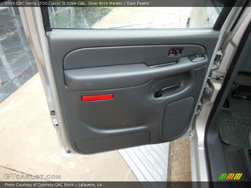 Silver Birch Metallic / Dark Pewter 2007 GMC Sierra 1500 Classic SL Crew Cab