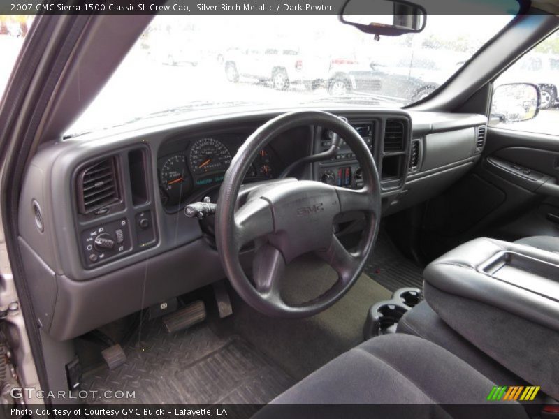 Silver Birch Metallic / Dark Pewter 2007 GMC Sierra 1500 Classic SL Crew Cab