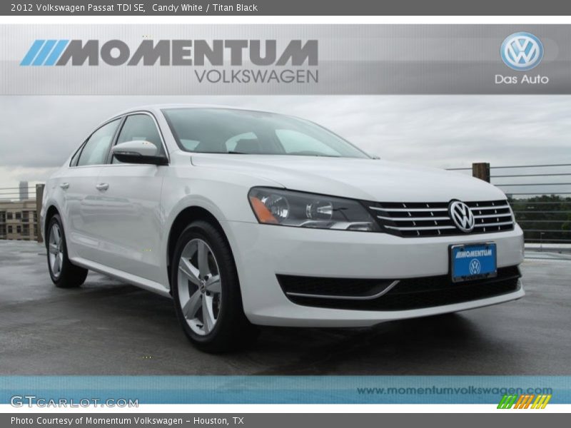 Candy White / Titan Black 2012 Volkswagen Passat TDI SE