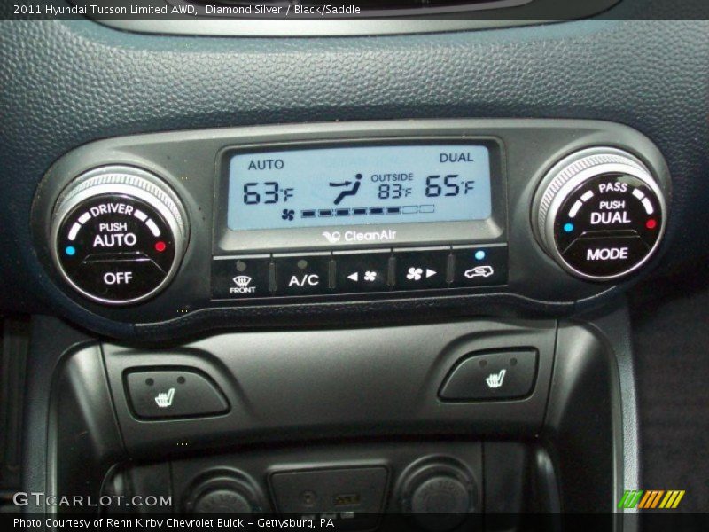 Controls of 2011 Tucson Limited AWD