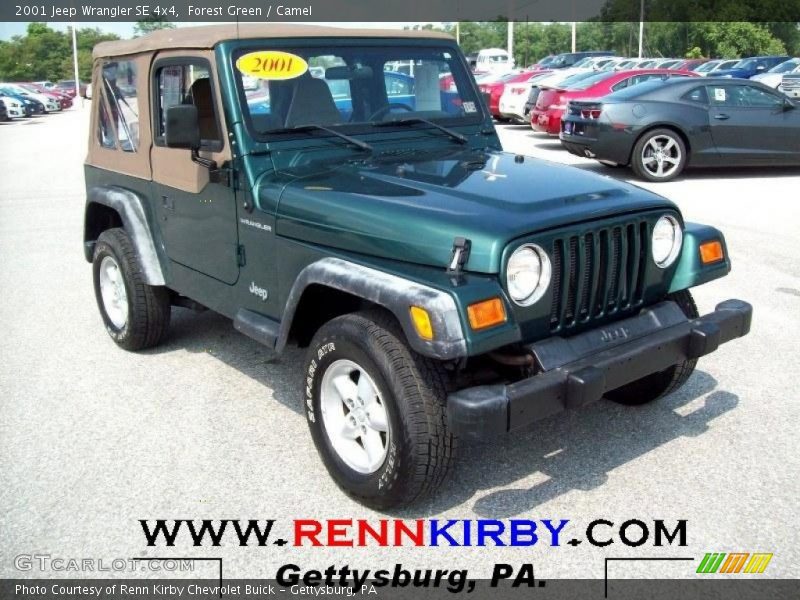 Forest Green / Camel 2001 Jeep Wrangler SE 4x4