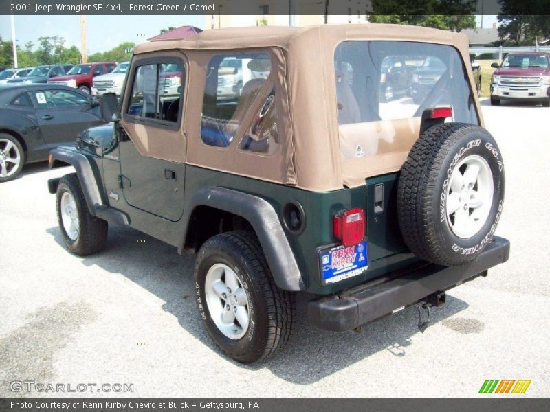 Forest Green / Camel 2001 Jeep Wrangler SE 4x4