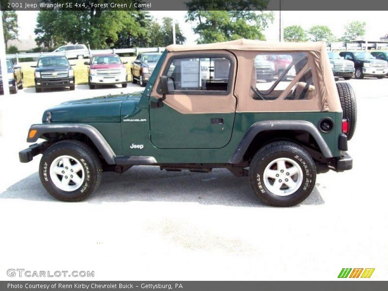Forest Green / Camel 2001 Jeep Wrangler SE 4x4