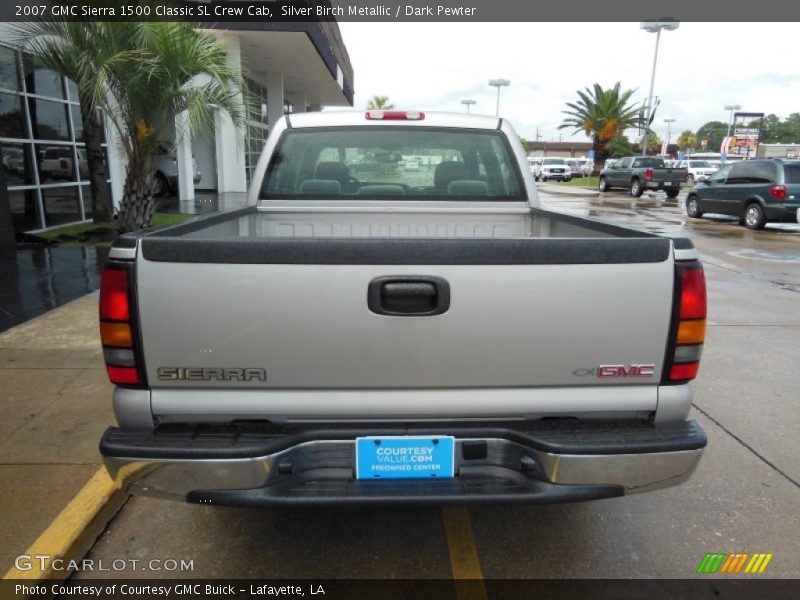 Silver Birch Metallic / Dark Pewter 2007 GMC Sierra 1500 Classic SL Crew Cab