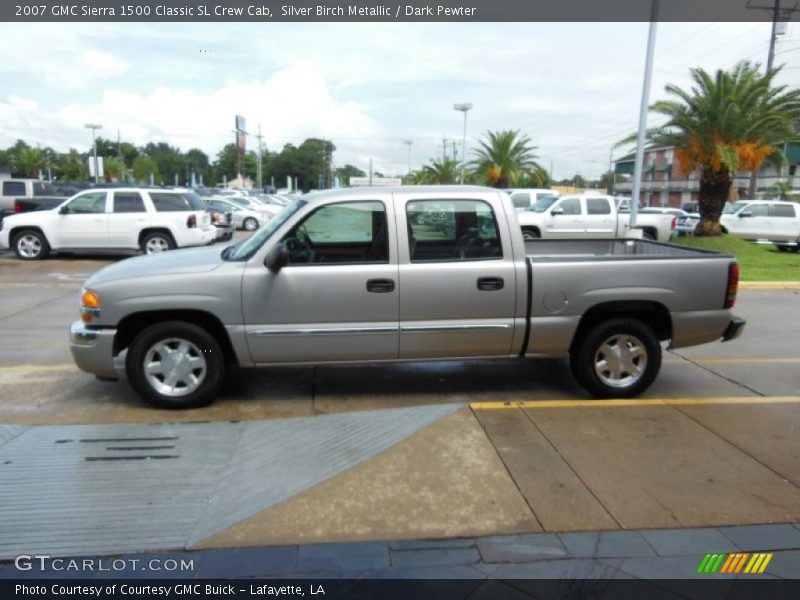 Silver Birch Metallic / Dark Pewter 2007 GMC Sierra 1500 Classic SL Crew Cab