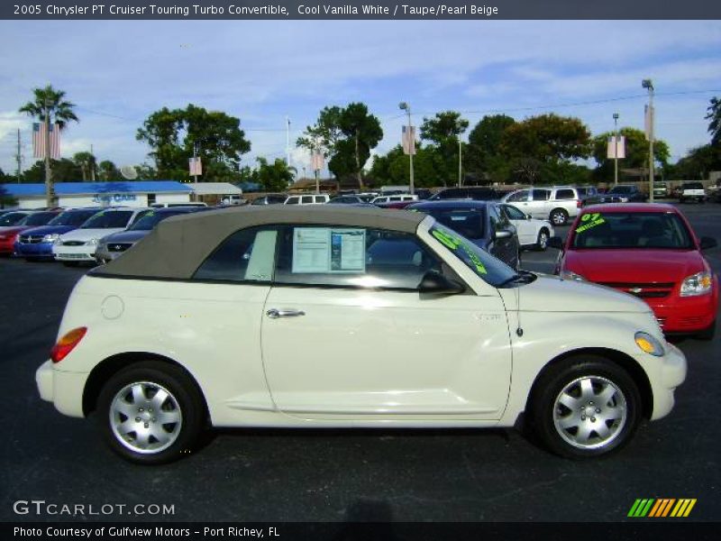 Cool Vanilla White / Taupe/Pearl Beige 2005 Chrysler PT Cruiser Touring Turbo Convertible