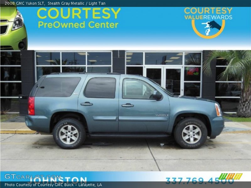 Stealth Gray Metallic / Light Tan 2008 GMC Yukon SLT