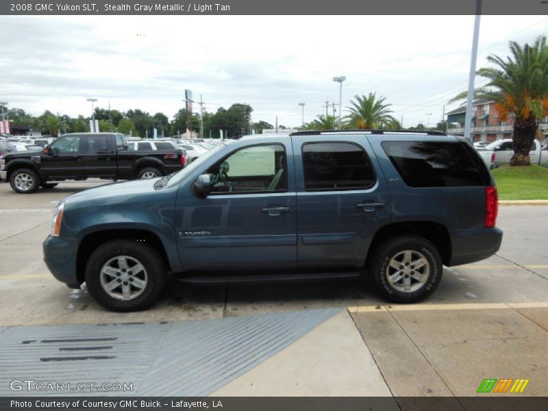 Stealth Gray Metallic / Light Tan 2008 GMC Yukon SLT