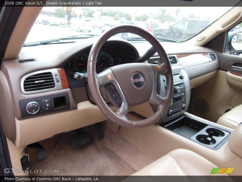 Stealth Gray Metallic / Light Tan 2008 GMC Yukon SLT
