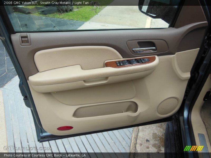 Stealth Gray Metallic / Light Tan 2008 GMC Yukon SLT