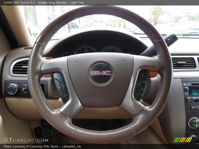 Stealth Gray Metallic / Light Tan 2008 GMC Yukon SLT