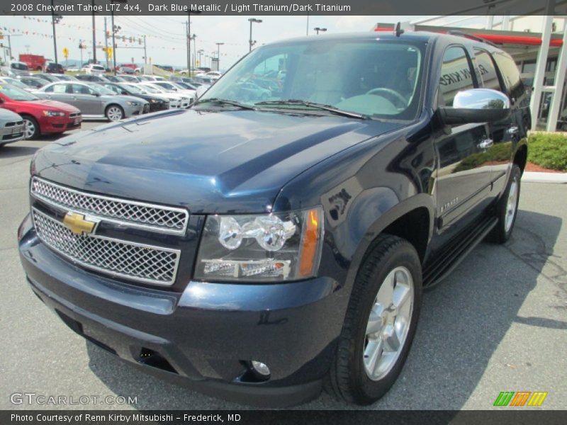 Dark Blue Metallic / Light Titanium/Dark Titanium 2008 Chevrolet Tahoe LTZ 4x4