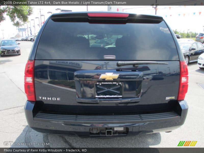 Dark Blue Metallic / Light Titanium/Dark Titanium 2008 Chevrolet Tahoe LTZ 4x4