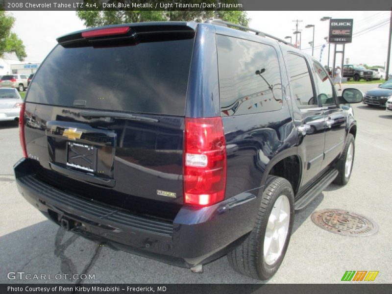 Dark Blue Metallic / Light Titanium/Dark Titanium 2008 Chevrolet Tahoe LTZ 4x4