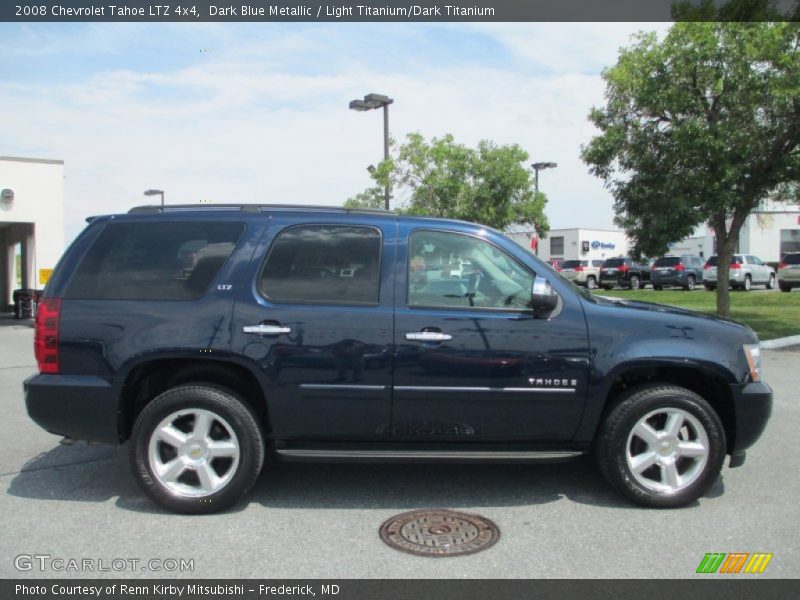 Dark Blue Metallic / Light Titanium/Dark Titanium 2008 Chevrolet Tahoe LTZ 4x4