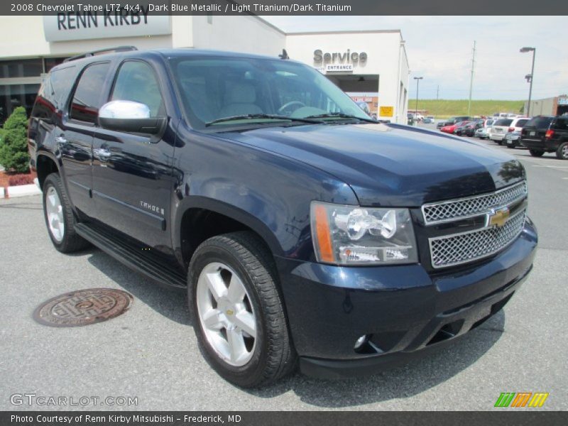 Dark Blue Metallic / Light Titanium/Dark Titanium 2008 Chevrolet Tahoe LTZ 4x4