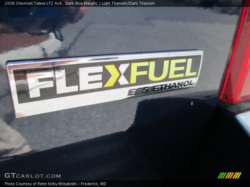 Dark Blue Metallic / Light Titanium/Dark Titanium 2008 Chevrolet Tahoe LTZ 4x4