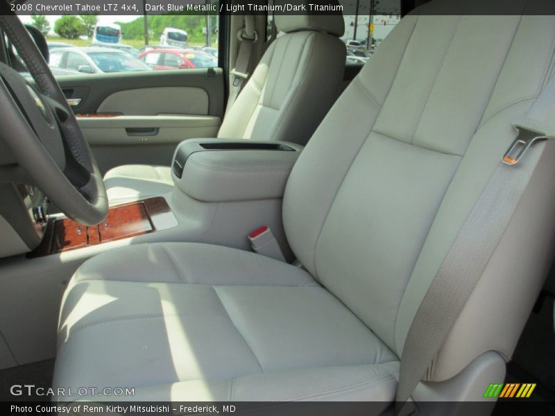 Dark Blue Metallic / Light Titanium/Dark Titanium 2008 Chevrolet Tahoe LTZ 4x4