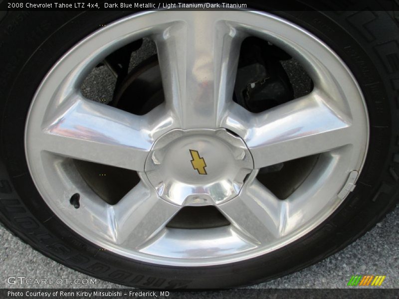 Dark Blue Metallic / Light Titanium/Dark Titanium 2008 Chevrolet Tahoe LTZ 4x4