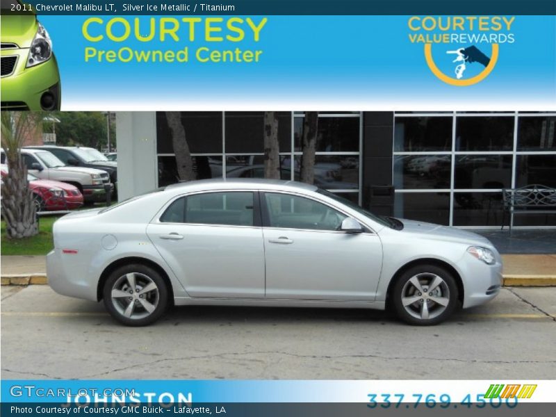 Silver Ice Metallic / Titanium 2011 Chevrolet Malibu LT