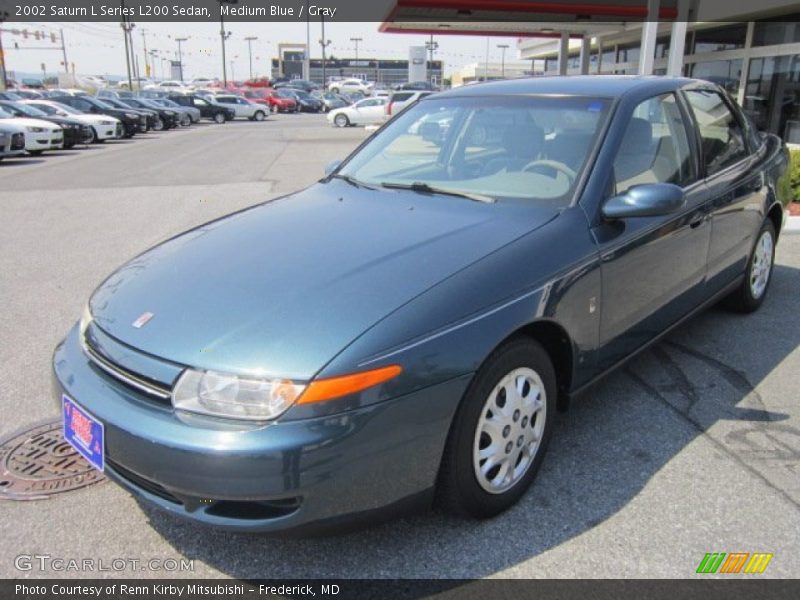 Medium Blue / Gray 2002 Saturn L Series L200 Sedan