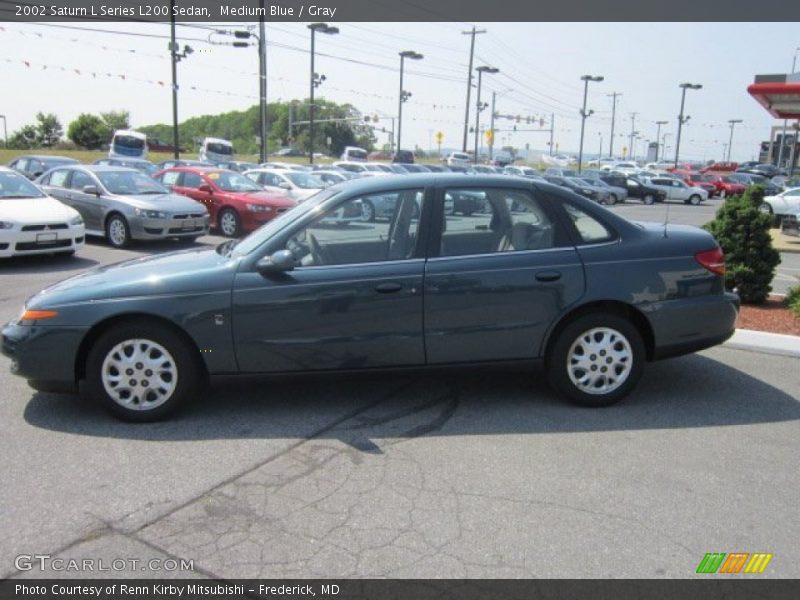 Medium Blue / Gray 2002 Saturn L Series L200 Sedan