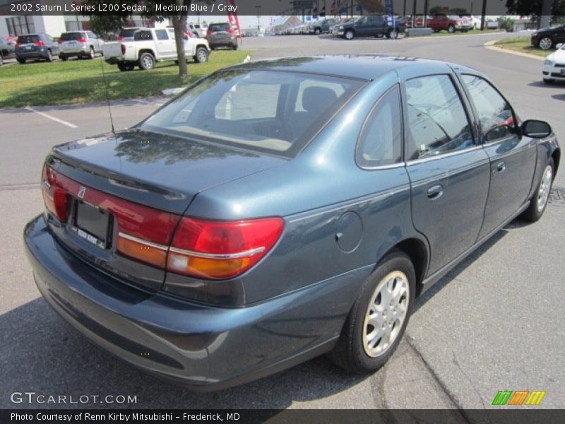 Medium Blue / Gray 2002 Saturn L Series L200 Sedan