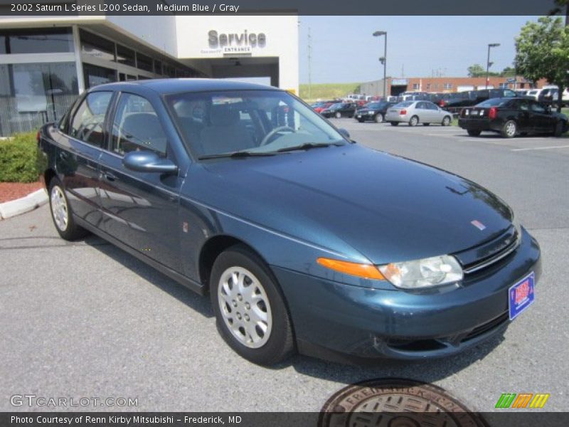 Medium Blue / Gray 2002 Saturn L Series L200 Sedan