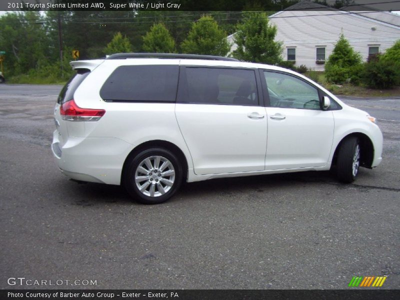 Super White / Light Gray 2011 Toyota Sienna Limited AWD