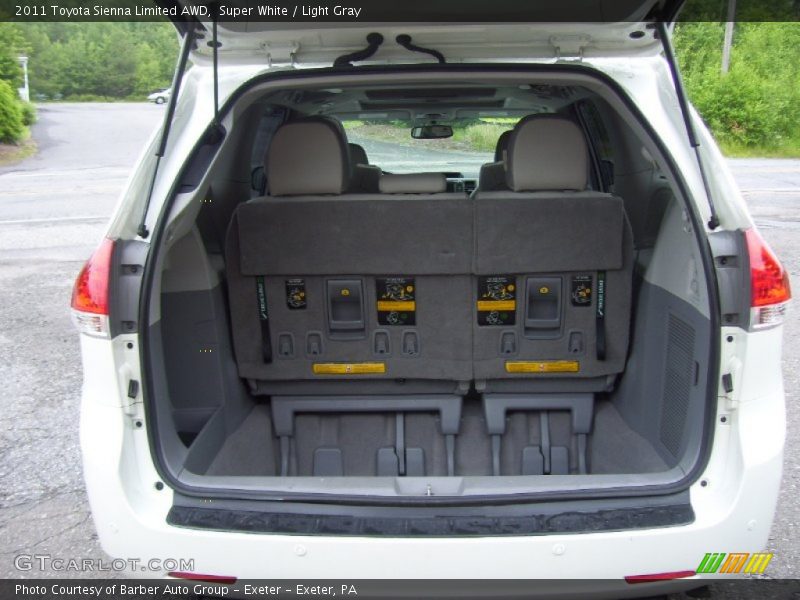 Super White / Light Gray 2011 Toyota Sienna Limited AWD