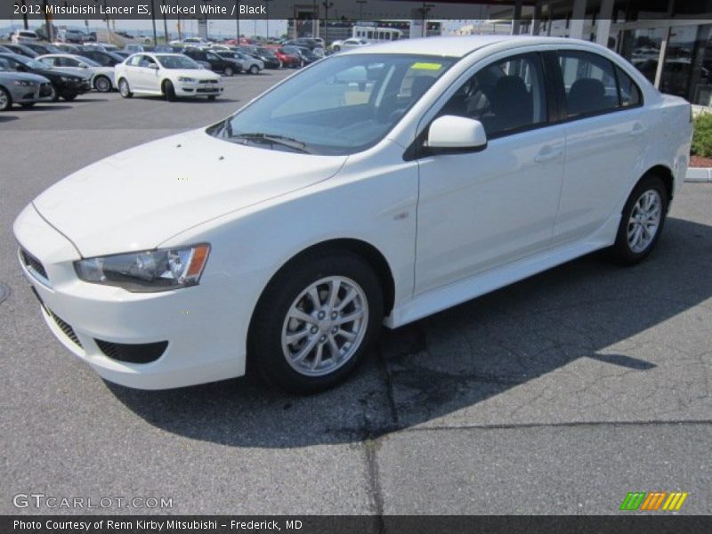 Wicked White / Black 2012 Mitsubishi Lancer ES
