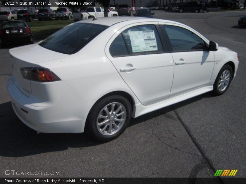 Wicked White / Black 2012 Mitsubishi Lancer ES