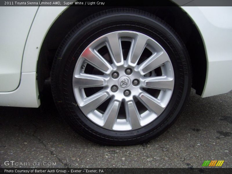 Super White / Light Gray 2011 Toyota Sienna Limited AWD