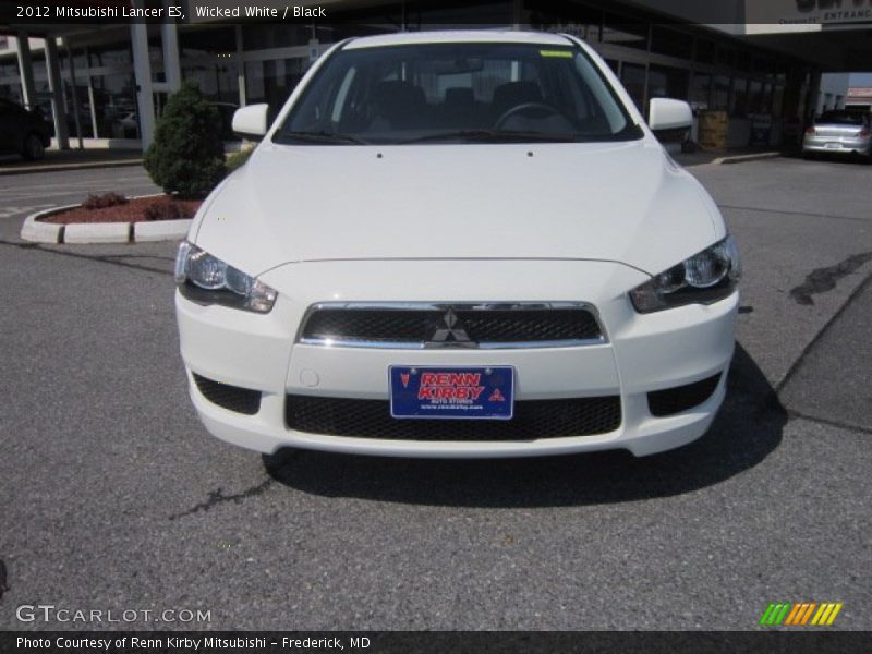 Wicked White / Black 2012 Mitsubishi Lancer ES