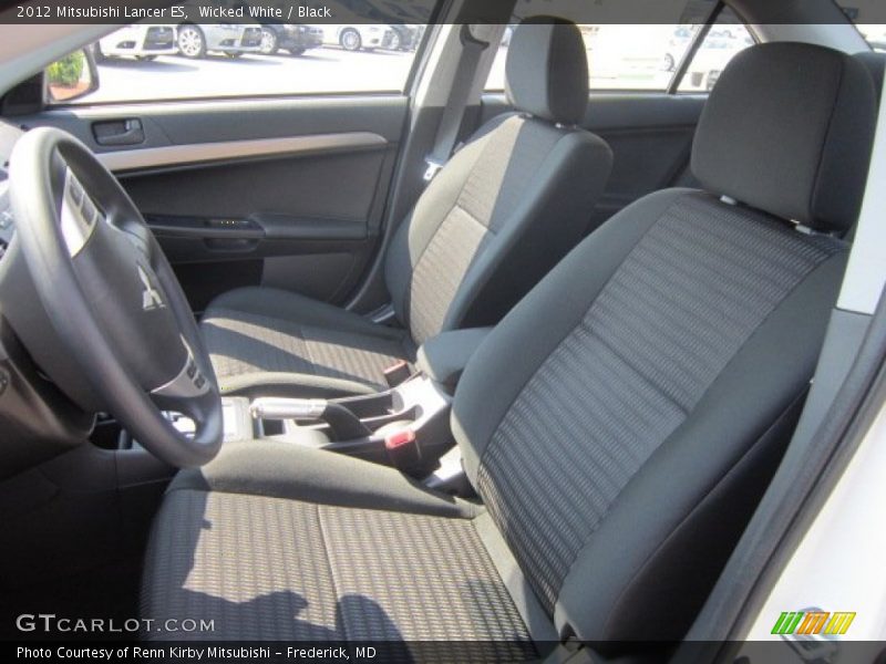 Wicked White / Black 2012 Mitsubishi Lancer ES